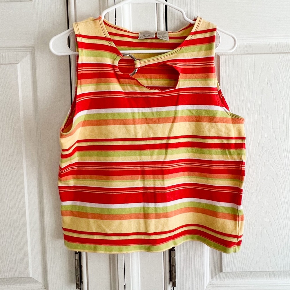 Fiorlini International 🧡💛 Size Large Tank Top, Orange, Yellow, Green, and Red
